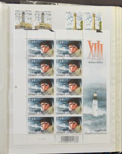 Accumulation of various themes in 17 slipbooks, including mills, fauna and flora, lighthouses, etc., vf/f/to be checked