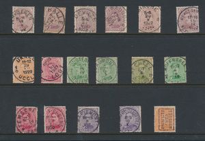Small values, central cancellation (including preo) several thousand stamps, also several hundred Houyoux stamps, vf/f