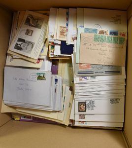 Zusammenstellung von Hunderten von Poststücken, verschiedene Länder und Epochen, einwandfrei/schön