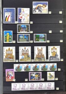 1993/2013 Sub-collection in 3 stockbooks, only counted without value and numbers, vf (Postage value: €2,156)