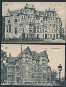 Bosmanslei, beautiful cards of the Art Deco farmhouses (4 items)