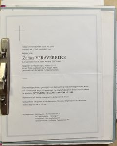 Obituaries in 7 binders