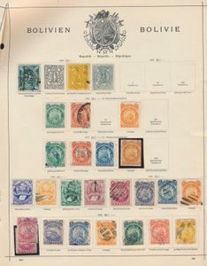 1867/1975 Collection on album leaves from 1st issue incl. souvenir sheets 1948/51, vf/f