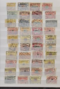 Collection of C cancellations classified according to the Poppe/Gevaert catalogue, i.e. excluding Antwerp, Brussels, Liège and Ghent, 472 stamps, no duplicate cancellations!, vf