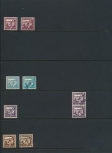 1918/1948 Collection with duplicates on insert sheets from N° 2, also some overprints Egypt, etc., vf/f