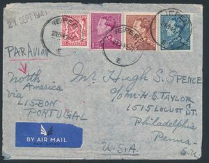 1941 N° 423, 429/430 and 531, on letter 
