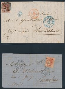 Lot of 5 letters, including 