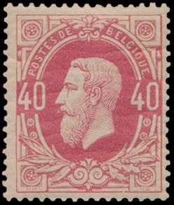 N° 34A „40c. hellrosa” mit Fotoattest Kaiser vom 28.02.12, schöne Zentrierung für diese Ausgabe, einwandfrei (OBP €680)