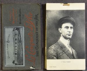 Aviation, La Conquête de l'air, rare booklet about W. Wright, (cover loose and without back cover) (24 items)
