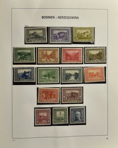 1850/1995 Collection in 2 albums including many mint years, Bosnia and other areas, vf/f/to be checked