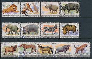 N° 892/904 ‘Animals of Africa’ with WWF overprint, vf (OBP €700)