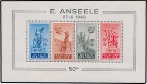 BL 26-V + Cu, souvenir sheet with variety 