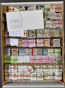 Thousands of stamps in bundles, including Boudewijn glasses, Velghe, for stamp collectors, vf/f