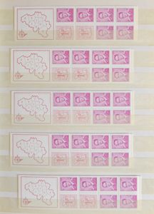 1969/1986 Stock booklets in 2 stockbooks, vf