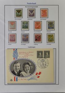 Coats of arms, exceptional collection in 7 ring binders, many countries from various periods up to the present day, very nicely arranged, mostly **, vf