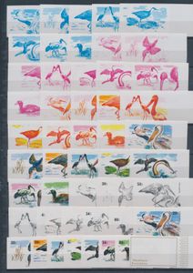 N° 649/56 ‘Waterfowl’, set of progressive colour proofs, imperforate, vf