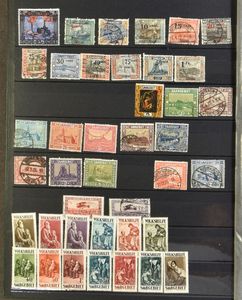 Interesting accumulation, including Old States, German Empire, Danzig, Saar, French occupation, AM, Memel, ideal for exchange or resale, vf/f/to be checked