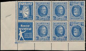 PU c 3/4, combination A, connected to sheet margins, with variety 