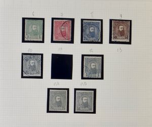 1886/1971 Collection in clip band featuring Leopold II, Mols issue overprints, Drop of Milk **, A5 booklet, BL 2 **, messages blocks ** (BL 10 *), Rep. Congo, vf/f
