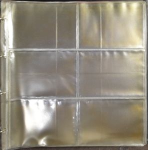 SUPPLIES: Ring binder with sheets for picture postcards