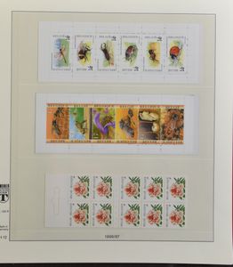 1972/1999 Collection in 3 Lindner albums including souvenir sheets, booklets and sheetlets (Belgica '72 and belga theme), vf