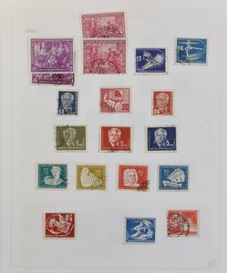 1947/1990 Collection in 2 Victoria albums, mostly cancelled, vf/f