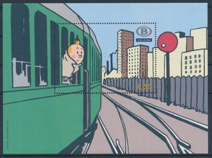 2000/2010 Stock 54 souvenir sheets, including Tintin BL 12 (4x), vf (OBP €942)