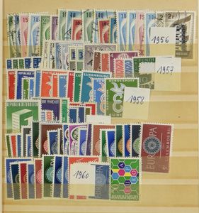 1956/1984 Collection in stockbook, with blocks, very good/good/to be checked