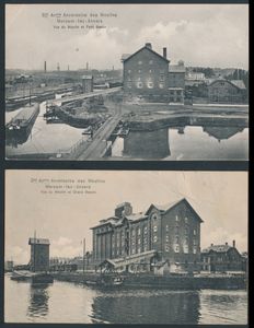 Merksem, various views, including several of 'Het dokje' (12 items)