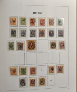 1866/1970 Collection in 4 Davo albums including Mi. n° 527, not sorted by perfs, watermarks, etc., also some areas such as Ukraine, vf