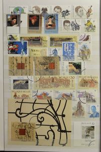 1994/2001 Personalised stamps, extensive accumulation of stamps, booklets and souvenir sheets in stockbook + some themes, vf
