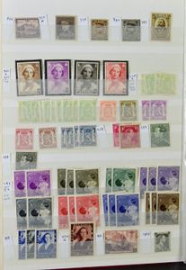 Duplicate stock of various issues and periods in stockbook, vf/f