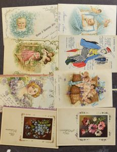 Beautiful (!) fantasy cards, embroidered, better illustrators, etc. (400 items)