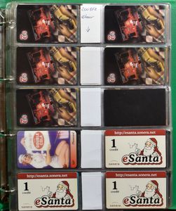 TELEPHONE CARDS: in 6 binders + 1 empty + catalogue (+800 items)