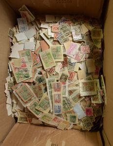 Thousands of stamps, mainly 