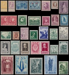 1893/1985 Collection in 2 Davo albums, including Fine beard * (n° 67 reissued), Coarse beard *, Pellens, 