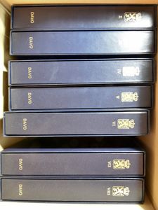 Davo, 7 LX Davo albums Belgium without sheets with cassette, parts II/VIII