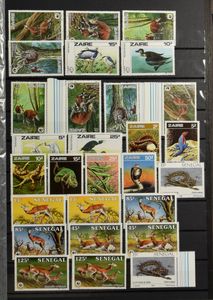 1941/1999 Extensive collection/accumulation in 6 stockbooks, including plate numbers, author signatures, printing dates + some fauna and flora themes, vf