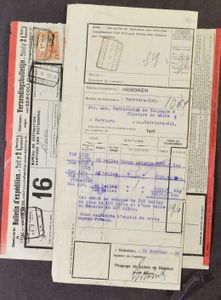 Railway collection, Hoboken, +/-357 stamps + 85 documents/fragments, very nice item including 