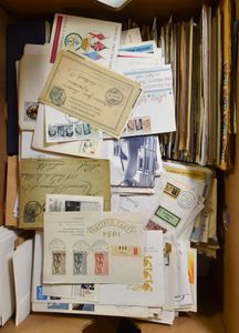 Zusammenstellung von 1860 Poststücken, verschiedene Länder, darunter viele Ersttagsbriefe, einwandfrei/schön