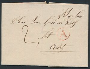 1794 Forerunner with contents, from Antwerp, dated 4 January 1794, Herlant 17, 