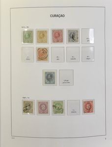 1873/1992, collection in Davo album + Netherlands Antilles, vf/f/to be checked