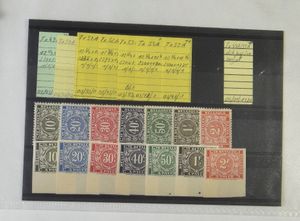 1945/1991 Accumulation in ring binder, including sets, imperforated, postal items, vf/f