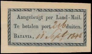 1846 Landmail stamp with 