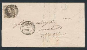 1858 N° 6 „10c. braun