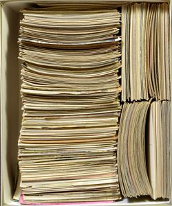 Almost all small format (+/-1000 items)