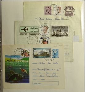 Accumulation of hundreds of postal items, mainly from the modern period, in ring binder, vf/f