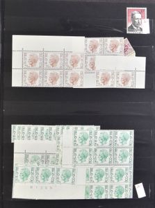 1960/2010 Stock postage values, many of which are not cancelled on the fragment, evenly distributed BEF and stamps, only a few in €, vf condition (Postage value: ++€4,700)
