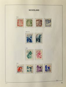 Pays-Bas, territoires néerlandais, CEPT, ONU, collection dans 5 albums, tb/b/à voir