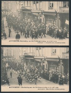 Commemoration of the Battle of the Golden Spurs 1909 (10 items)